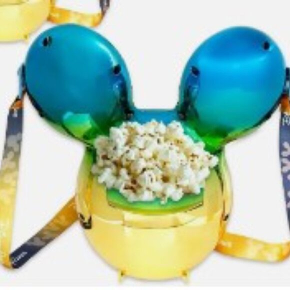 NEW Disney Parks DCA Mickey Mouse Ears Balloon Metallic Ombre Popcorn Bucket - Picture 2 of 3
